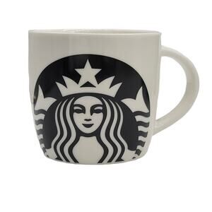 Starbucks Logo 2017 Black and White Ceramic Coffee Mug